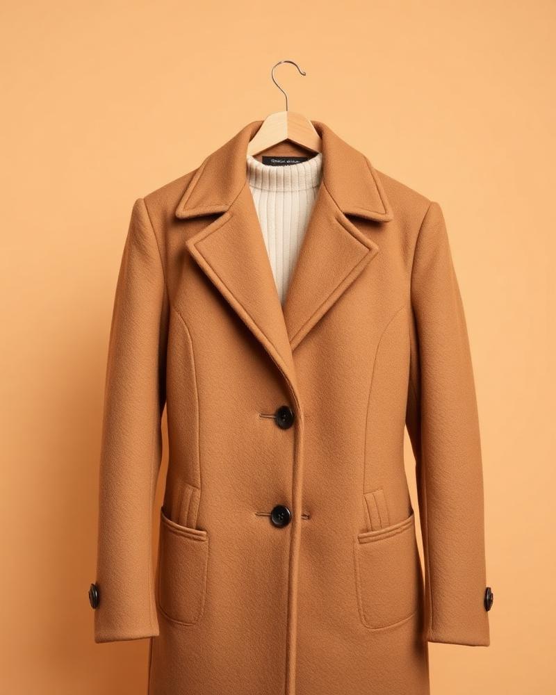 Camel Wool Overcoat