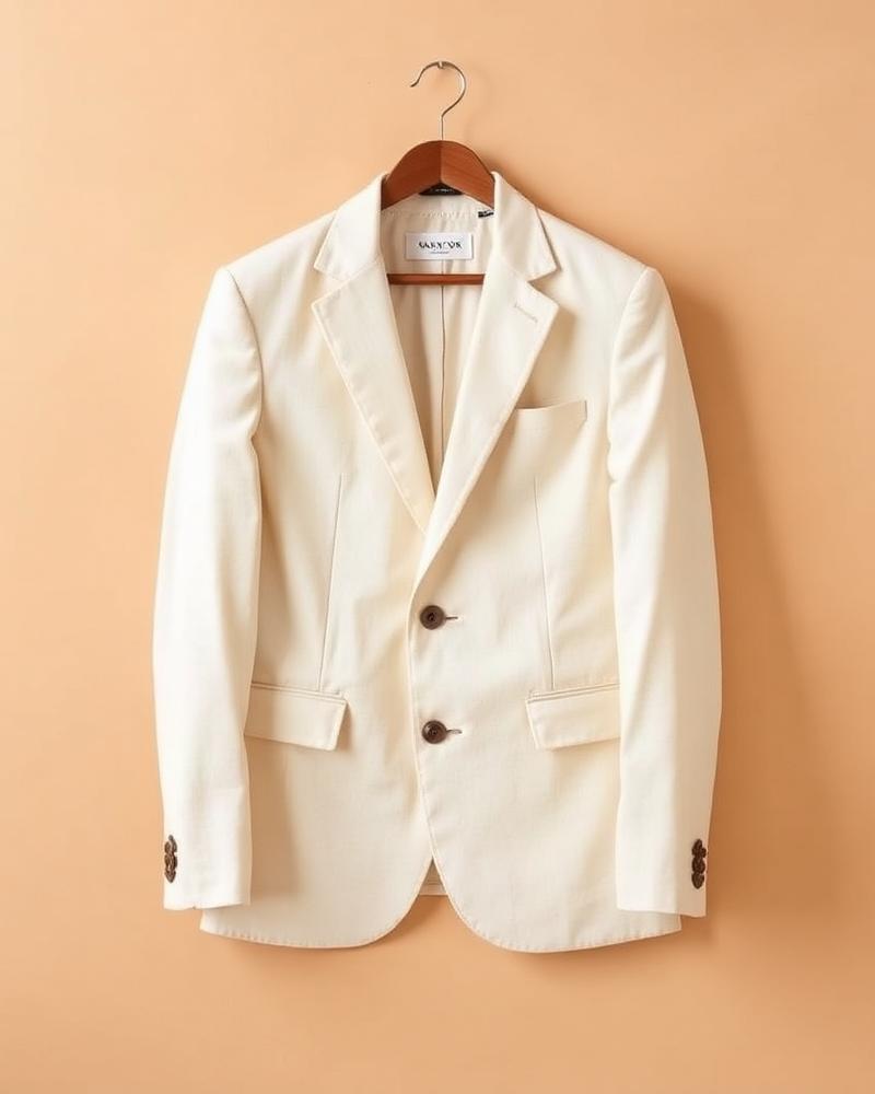 Cream Linen Blazer