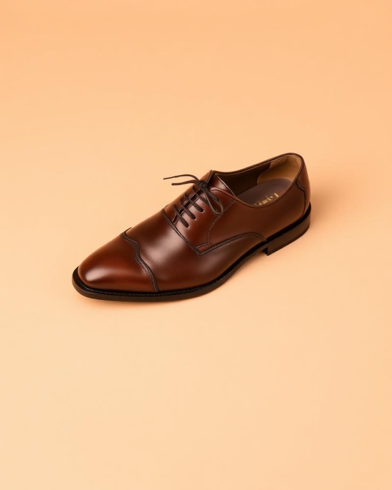 Chestnut Leather Derbies