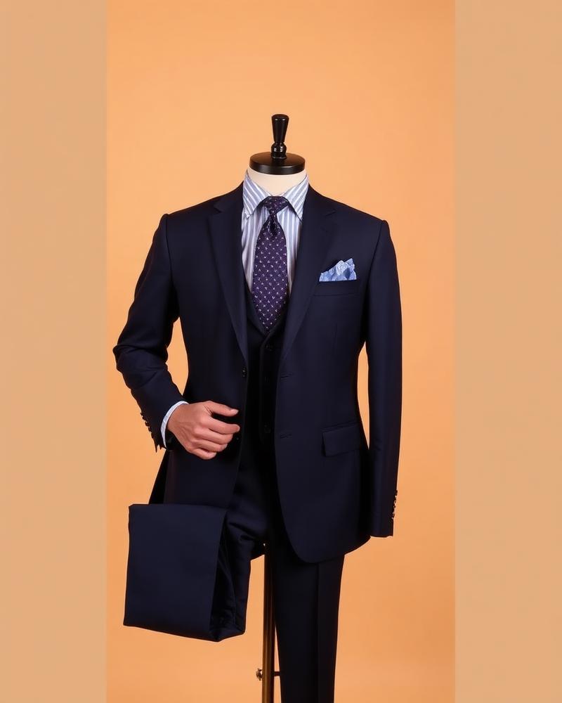 Navy Three-Piece Suit