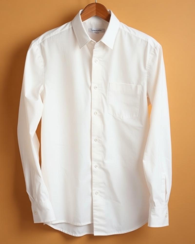 Ivory Cotton Dress Shirt
